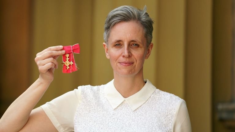 File photo dated 14/07/22 of Professor Kathleen Stock, Professor of Philosophy at the University of Sussex, after being made an OBE for services to higher education a investiture ceremony at Buckingham Palace, London. A mass protest is set to take place as Ms Stock who is a feminist delivers a speech at an Oxford Union event which has sparked anger among some student groups.