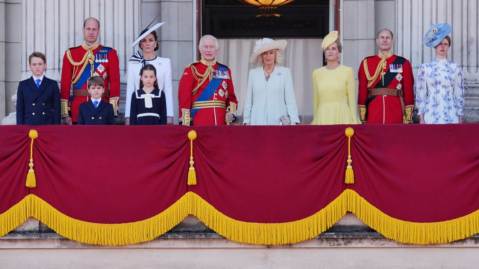 The Royal Family will watch a millitary procession and flypast on Monday. File pic: PA