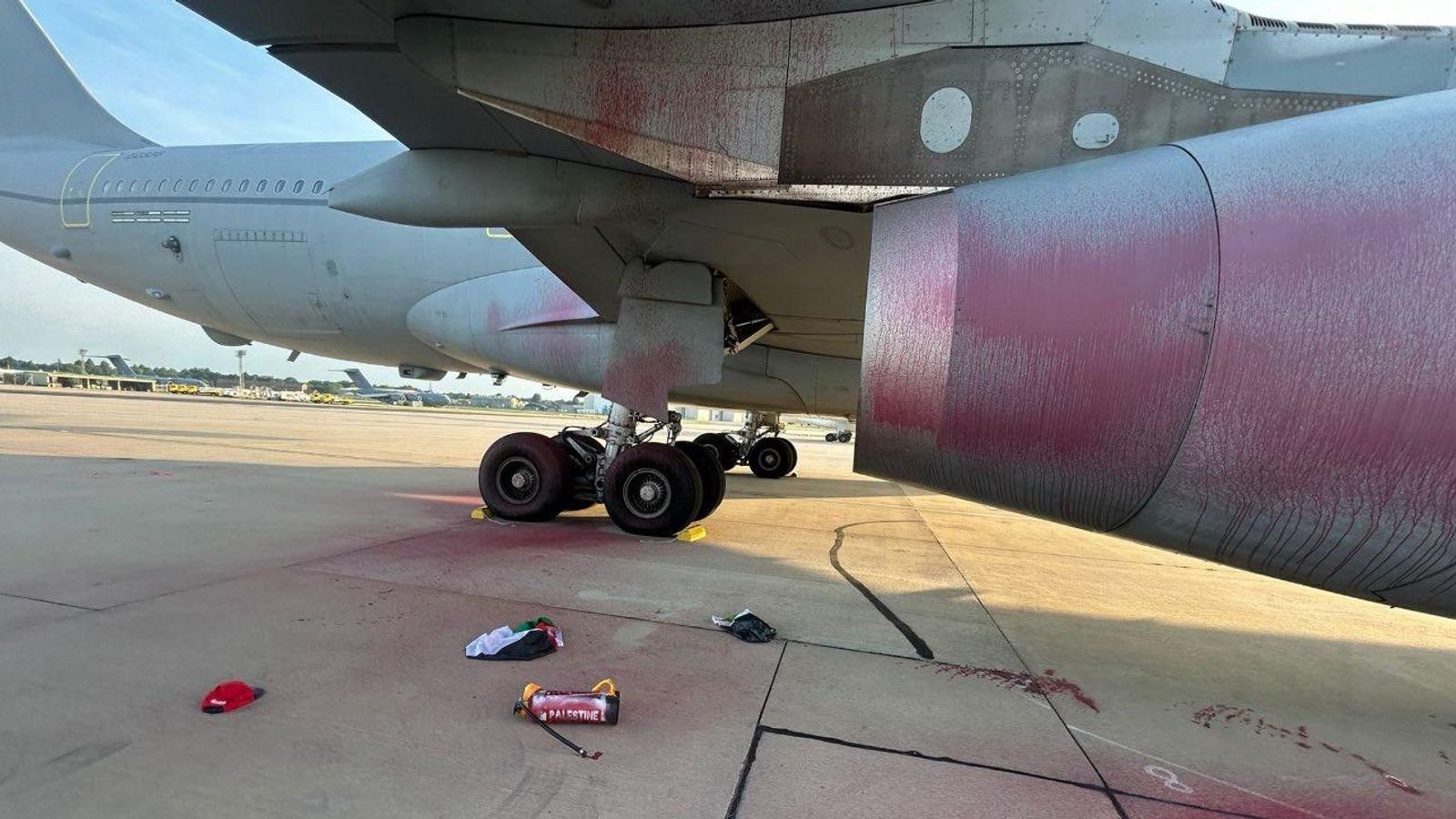 Damage to planes at Brize Norton