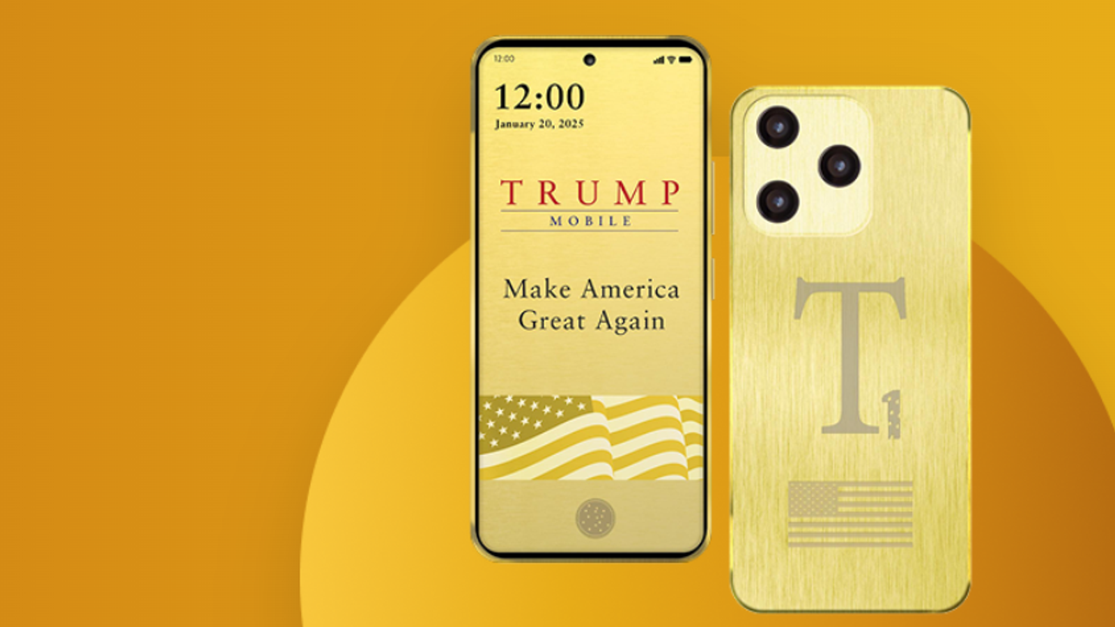 The Trump branded smartphone advertised on its website