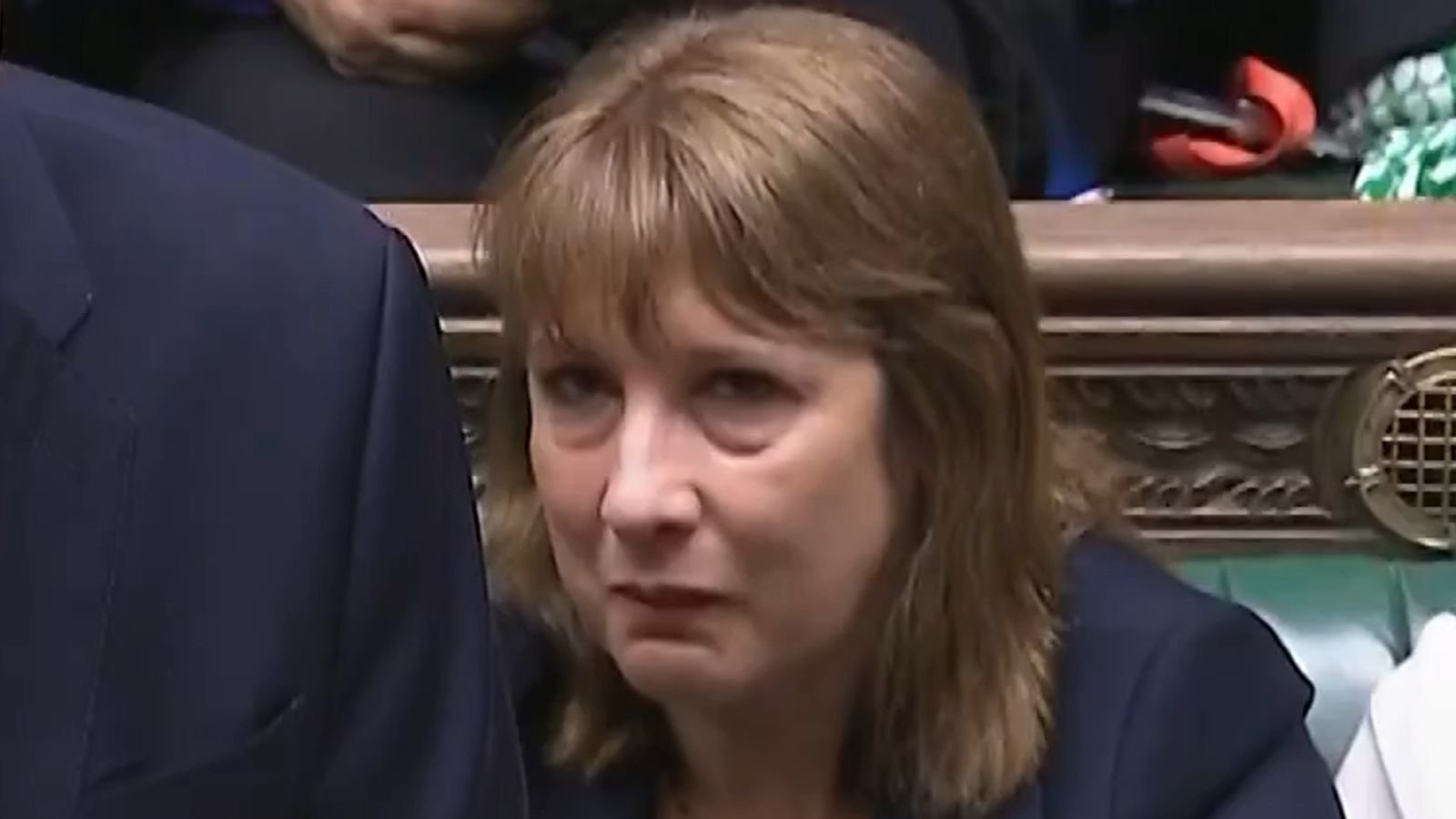 Chancellor of the Exchequer Rachel Reeves (right) crying as Prime Minister Sir Keir Starmer speaks. Pic: Commons/UK Parliament/PA