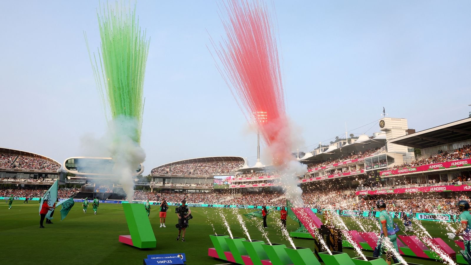Players walk on to the pitch ahead of last August