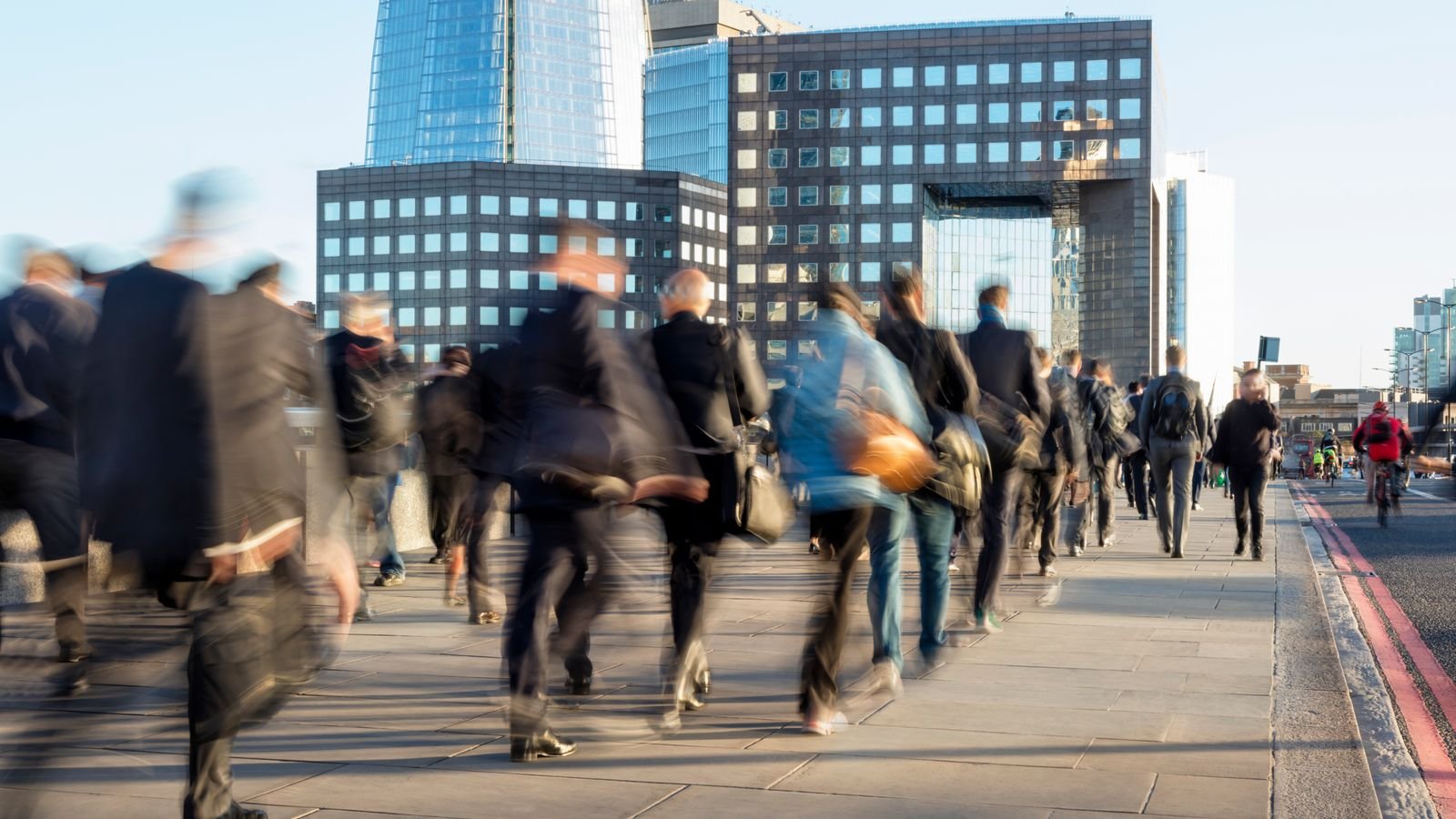 Businesspeople walking in London. Pic: iStock
