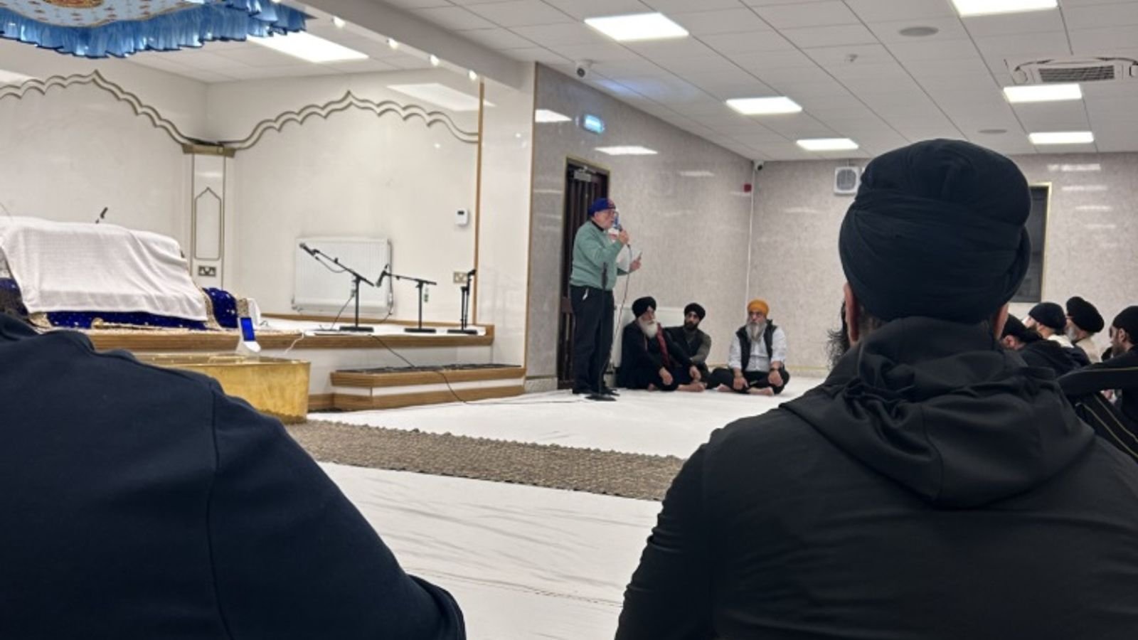 The emergency meeting at the Guru Nanak Gurdwara temple in Smethwick