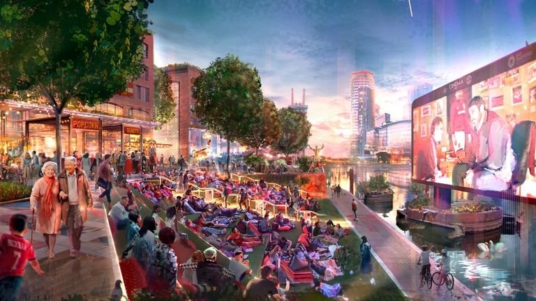 The stadium design is part of a larger regeneration project.
Pic: Foster + Partners/PA