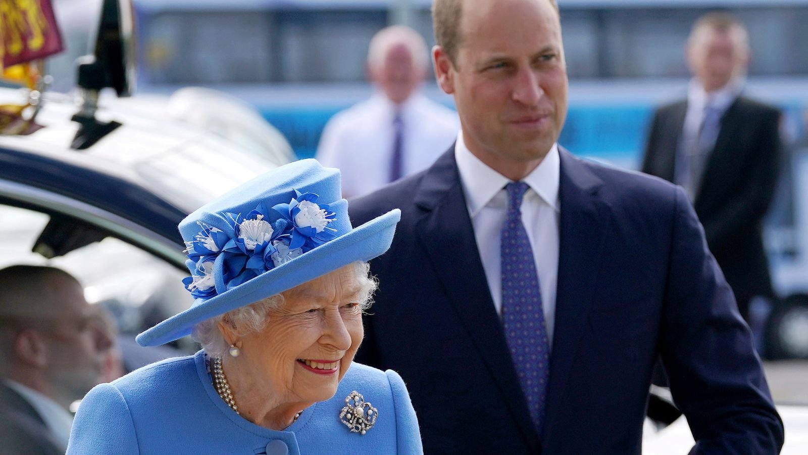 Queen Elizabeth II and Prince William in June 2021. Pic: Reuters