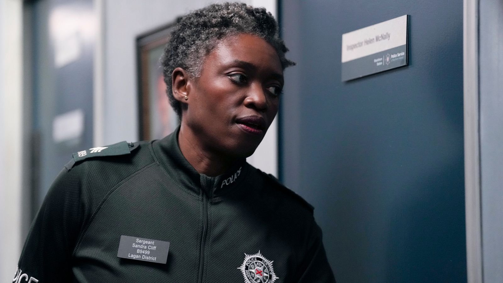 Photo from Blue Lights Series 3. Pictured: Andi Osho as Sandra Cliff. Pic: PA