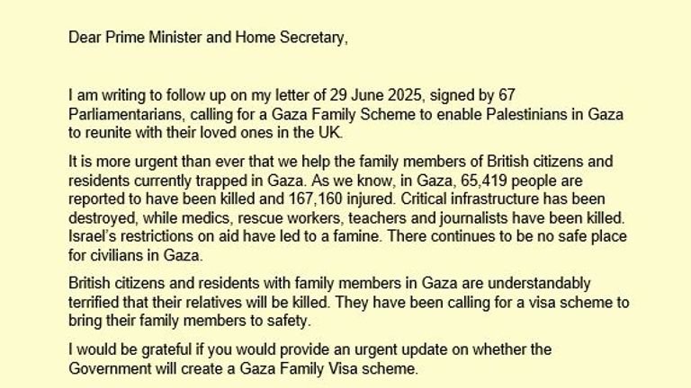 Marsha de Cordova's letter to the PM and home secretary