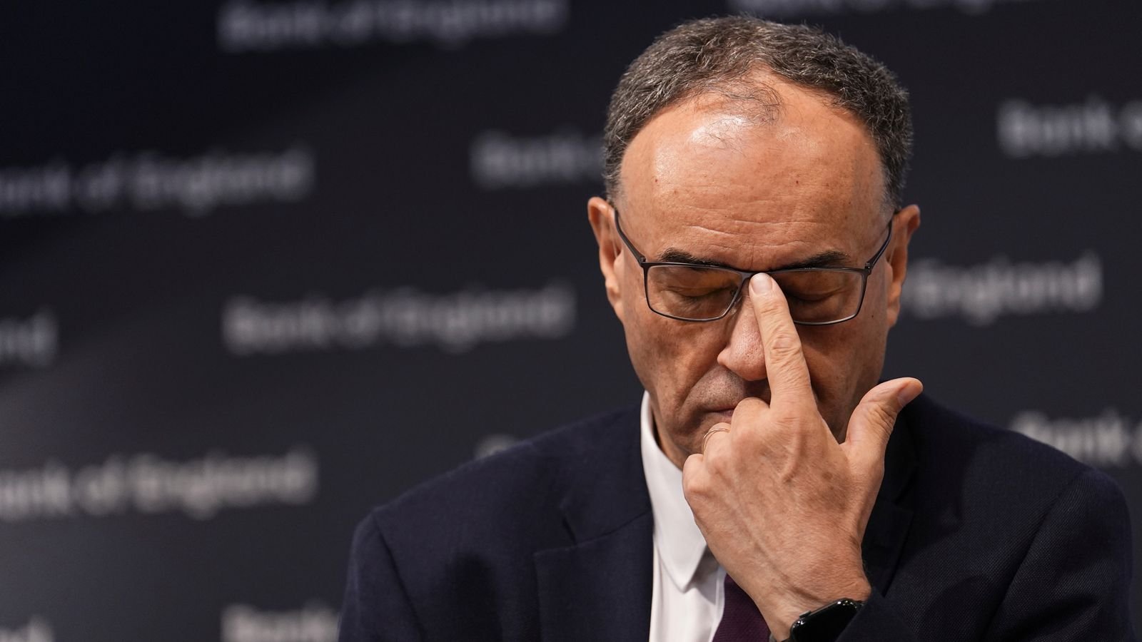 Andrew Bailey, Governor of the Bank of England. Pic: AP