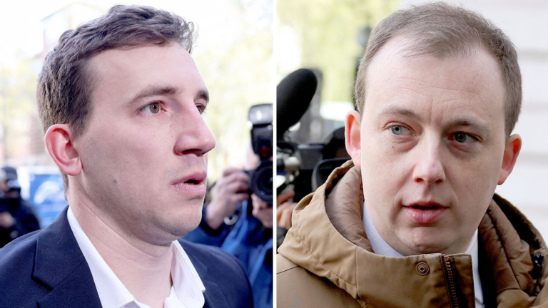(L-R) Christopher Cash and Christopher Berry have always denied any wrongdoing. Pics: Reuters