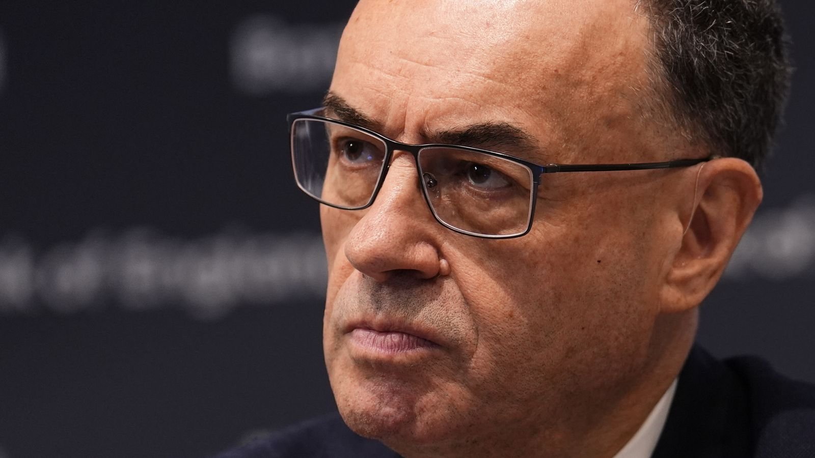 Governor of the Bank of England, Andrew Bailey. Pic: PA