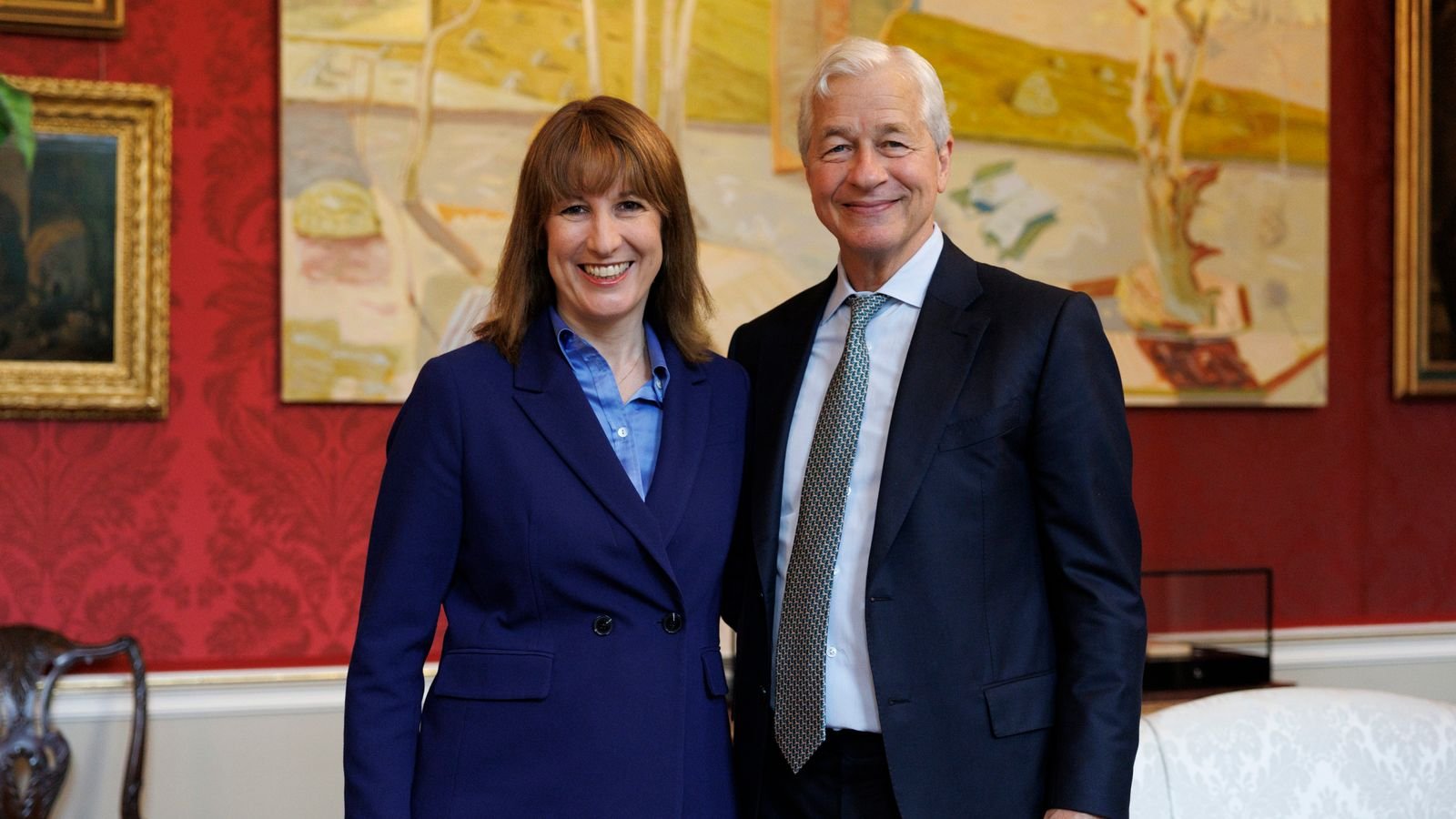 Chancellor Rachel Reeves meets CEO of JPMorgan Chase Jamie Dimon in London. File pic:  No 10 Downing Street