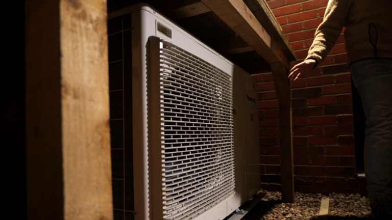 Elliott's home is equipped with heat pumps, solar panels, and batteries