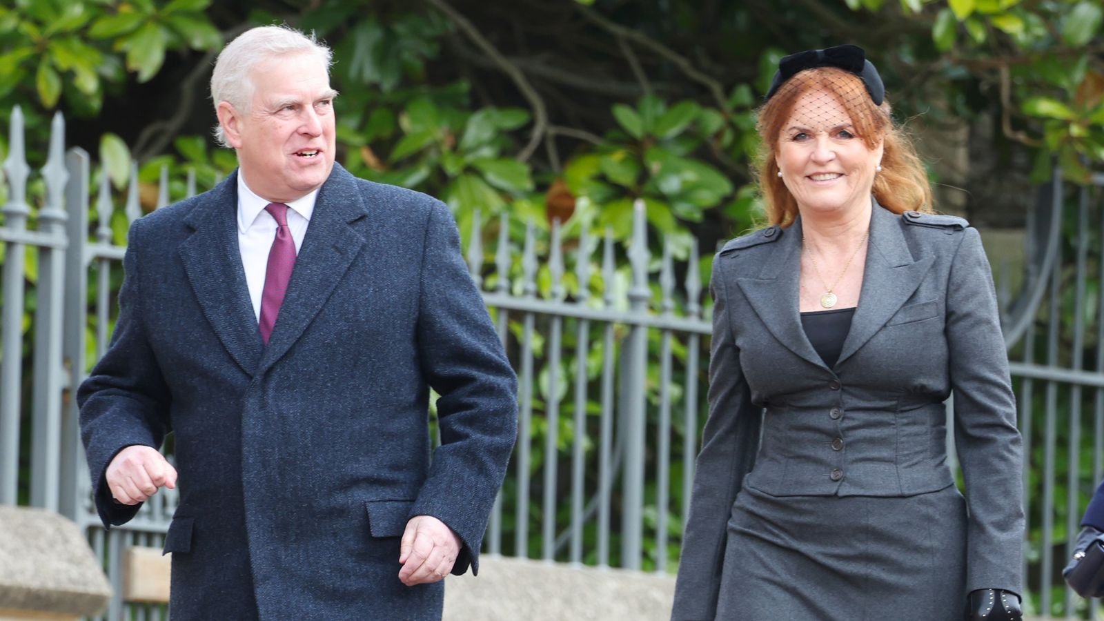 Andrew and his ex-wife, Sarah Ferguson, in 2024. Pic: Chris Jackson/PA Wire