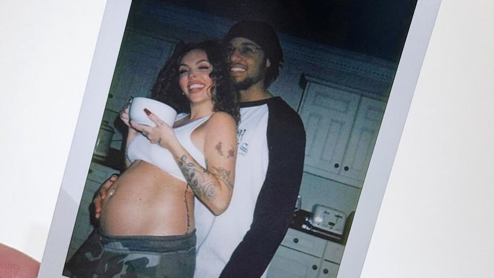 Jesy Nelson when she was pregnant with her ex partner Zion Foster. Pic: Jesy Nelson/Instagram